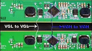 Led tv panel repairing  bypass method with another T-con.