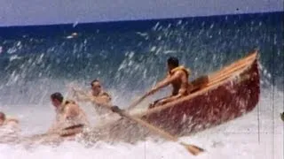 Crazy 1960's Surf Boat Rowing in Port Elliot, Australia - Plato Video