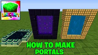 HOW to Make a Portal to NETHER, HEAVEN and END in LOKICRAFT
