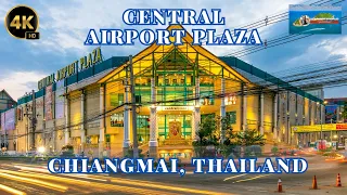 [4K 60fps] WALKING TOUR @ CENTRAL PLAZA AIRPORT CHIANGMAI THAILAND #walkingtour #chiangmai #thailand