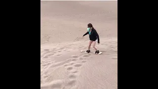 Chris Watts: Nikki Kessinger sand boarding - Chris says "You're so damn sexy"