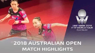 Hayata Hina/Ito Mima  vs Hashimoto Honoka/Sato Hitomi | 2018 Australian Open Highlights (Final)