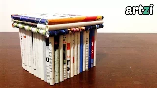 Making a Box with Magazine Rolls