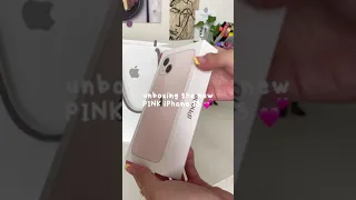 unboxing the new pink iphone 13 💕✨