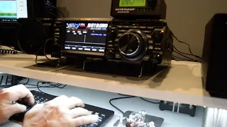 CW QSO with Pat - NY2PO on FTDX10 and CW Keyboard