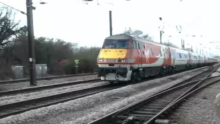 Trains at: Tallington Level Crossing, ECML, 02/02/16