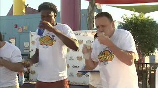 FULL VIDEO: Competitive eaters chow down for taco-eating championship on Santa Monica Pier I ABC7