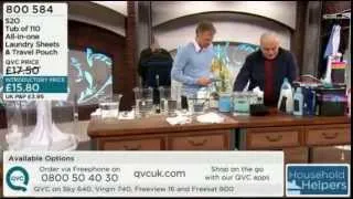 Akos 'The Solutionist' Presents S20 Laundry Sheets on QVC UK - 7/18/2013