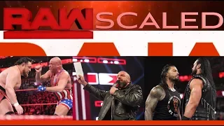 SCALED: RAW (3/25) Samoa Joe vs Kurt Angle || WrestleMania Main Event