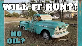 1958 Chevrolet Apache. WILL IT RUN?!