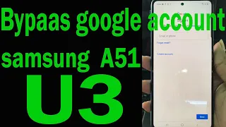 samsung A51 FRP Bypass FRP || Remove google account 2020