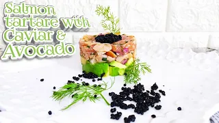 How to Make Salmon tartare with Caviar & Avocado