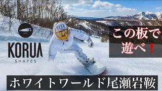 KORUA SHAPES DARTホワイトワールド尾瀬岩鞍【カービングスノーボード】CARVING SNOWBOARD JAPAN