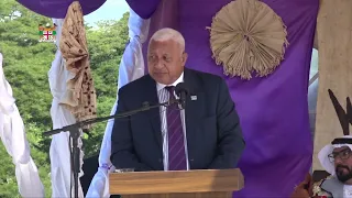 Fijian Prime Minister Voreqe Bainimarama commissions the new Muaira Methodist College at Lautoka