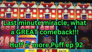 "Wolfie man, I love you" 🤣 Last spin miracle bonus saved the day EPIC comeback! Huff n more Puff 92