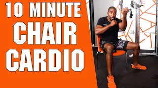 Best 10 Minute  Fat Burning Chair Cardio | Low Impact | No Equipment | Desk Workout