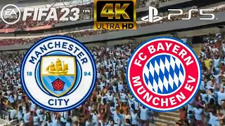 FIFA 23 - Manchester City vs Bayern Munich - Champions League Highlights - PS5 4K Legendary Gameplay