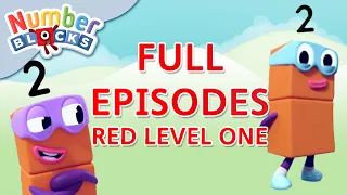 @Numberblocks- Red Level One | Full Episodes 13-15 | #HomeSchooling | Learn to Count #WithMe
