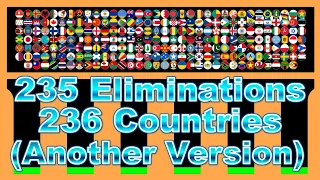 [Another version] 235 times eliminations & 236 countries and regions marble race | Marble Factory