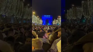 New year eve celebrations at Champs-Élysées Paris