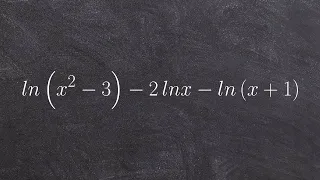 Simplifying a logarithmic expression to one single logarithm