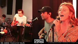 First To Eleven- Easy On Me- Adele Acoustic Cover (livestream) (insane vocals from Audra)