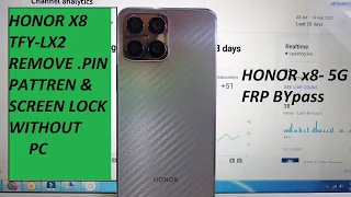 HONOR X8 Hard Reset | TFY-lx2  REMOVE  Pin And Pattren & SCREEN LOCK | WB Channel 5