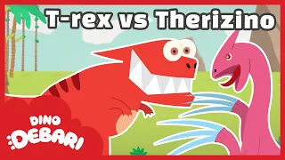 🎵 Slice and dice!Therizinosaurus, Known as the amputating lizard!| T-rex VS Therizinosaurus|DebariTV