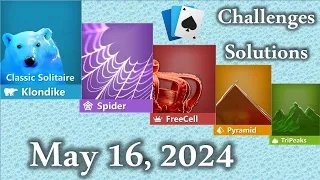 Microsoft Solitaire Collection: May 16, 2024