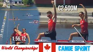 C2 Mix 500m Final | CANADA CHAMPION | World Championships Halifax Canada 2022 | WAYkVlogs