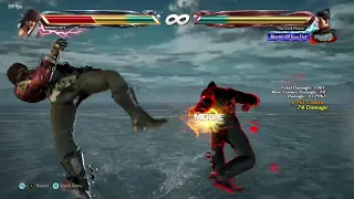 Kazuya Mishima EWGF max damage combo