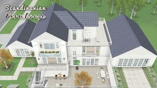 Sims Freeplay | Scandinavian Farmhouse 🏡 🖤| House tour + Live build