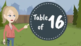 Table of 16 || E- Learning Multiplication Video For Kids || Math's Table