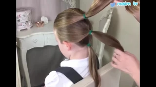 تسريحات شعر جديدة للاطفال من اجل المدرسة