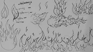 Pen and Ink Drawing Tutorials | How to draw fire, flames, and fireballs