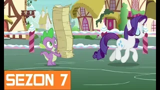 Spike Pomaga Rarity w Rozwieszaniu Ulotek - My Little Pony - Sezon 7 - Odcinek 9 "Szczera Apple" 👗