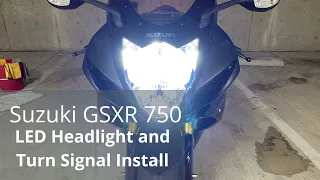 2011 - 2020 GSXR 600/750 LED INSTALL - GTR ULTRA LOW BEAMS & HIGH BEAMS - MORIMOTO LED TURN SIGNALS