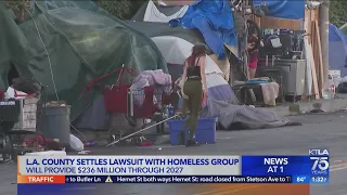 L.A. County settles lawsuit with homeless group