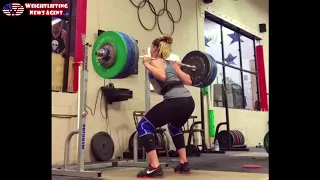 Mattie Rogers / 160k x 3 and 170 x 2 Back Squats