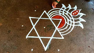 Varalakshmi Pooja traditional kolam|5*3 aavani madham kolam|sravana masam muggulu|Beautiful rangoli