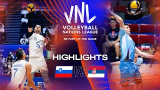 🇸🇮 SLO vs. 🇷🇸 SRB - Highlights Week 1 | Men's VNL 2023