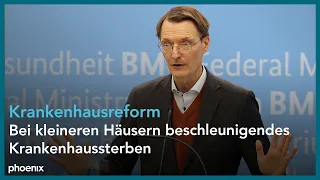 Bundesgesundheitsminister Karl Lauterbach zur Krankenhausreform am 23.03.23