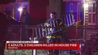 Two adults, 2 children killed in West TN house fire