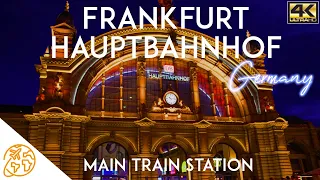 Frankfurt Hauptbahnhof Main Train Station Germany 4k Walking Tour Largest Train Station in Germany