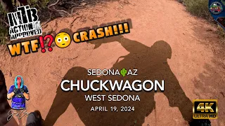 MTB Riding Chuckwagon | Sedona🌵AZ | April 19, 2024 | WTF⁉️😳 Crash