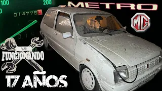 We save a MG Metro from a public parking that has been waiting still for 17 years