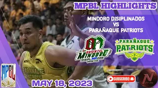 MPBL HIGHLIGHTS: MINDORO DISIPLINADOS VS PARAÑAQUE PATRIOTS (MAY 18, 2023)