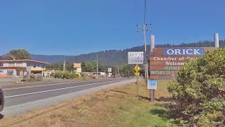 Driving through Orick, CA (Both Directions) - August 2020