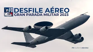 Desfile aéreo de la Fuerza Aérea de Chile en la Gran Parada Militar 2023 | FHD - Cámaras FGMEDIA.cl