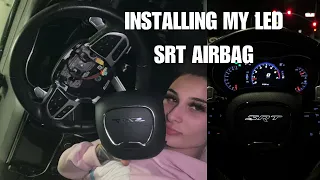 INSTALLING LED SRT AIRBAG ON MY TRACKHAWK | MINI VLOG #1